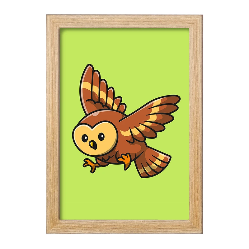 تابلو خندالو مدل حیوانات بامزه جغد کد 29650