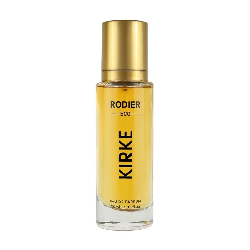 عطر جیبی رودیر مدل Kirke با رایحه شیرین و کمی گرم حجم 30 میلی‌لیتر