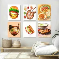 پوستر رادکس طرح فست فود&nbsp;کد 3251 مجموعه شش عددی