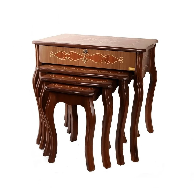 میز عسلی مستطیلی مدل 602 مجموعه چهار عددی