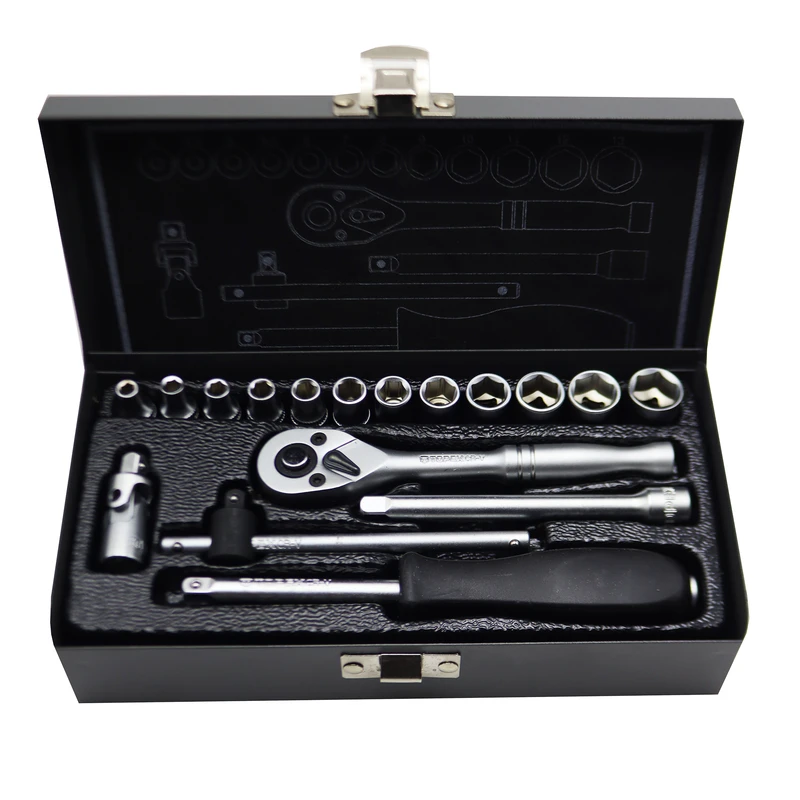 آچار بکس تاپکس مدل YP-1/4INCH -017 مجموعه 17 عددی  