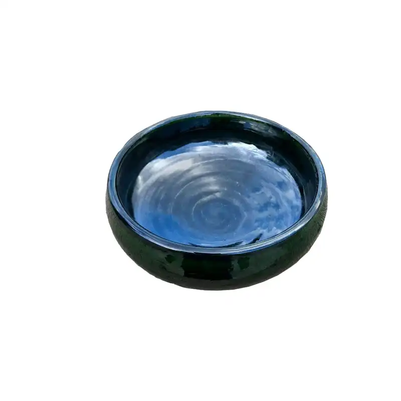 کاسه سفالی مدل سالادخوری  طرح الماس