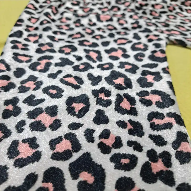 ست بلوز و شلوار بچگانه مدل مخمل پلنگی