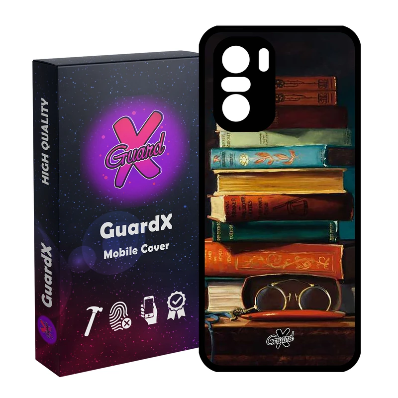 کاور گارد ایکس طرح کتاب مدل Glass10299 مناسب برای گوشی موبایل شیائومی Poco F3/MI 11X/MI 11X Pro/Redmi K40/K40 Pro