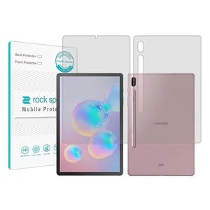 Rockspace model Hygel screen protector suitable for Samsung Galaxy Tab S6 tablet along with tablet back protector