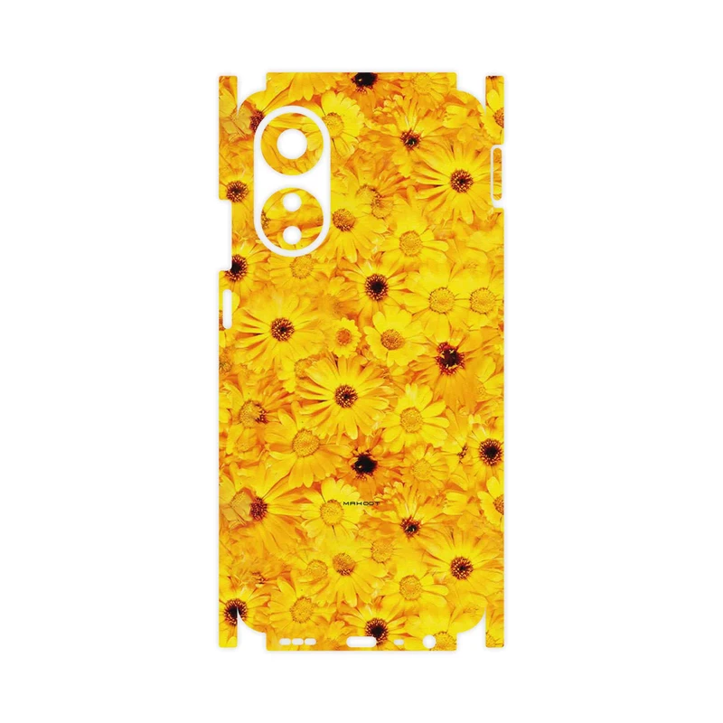 برچسب پوششی ماهوت مدل Yellow_Flower-FullSkin مناسب برای گوشی موبایل اپو A78 4G