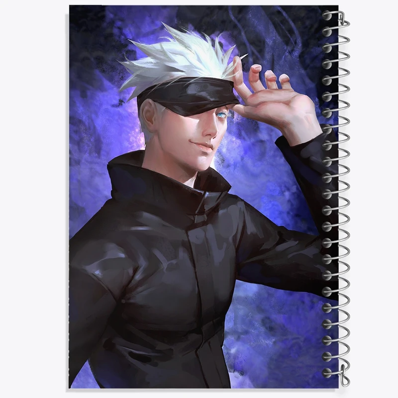 دفتر مشق 50 برگ خندالو طرح گوجو ساتورو انیمه جوجوتسو کایزن کد F756