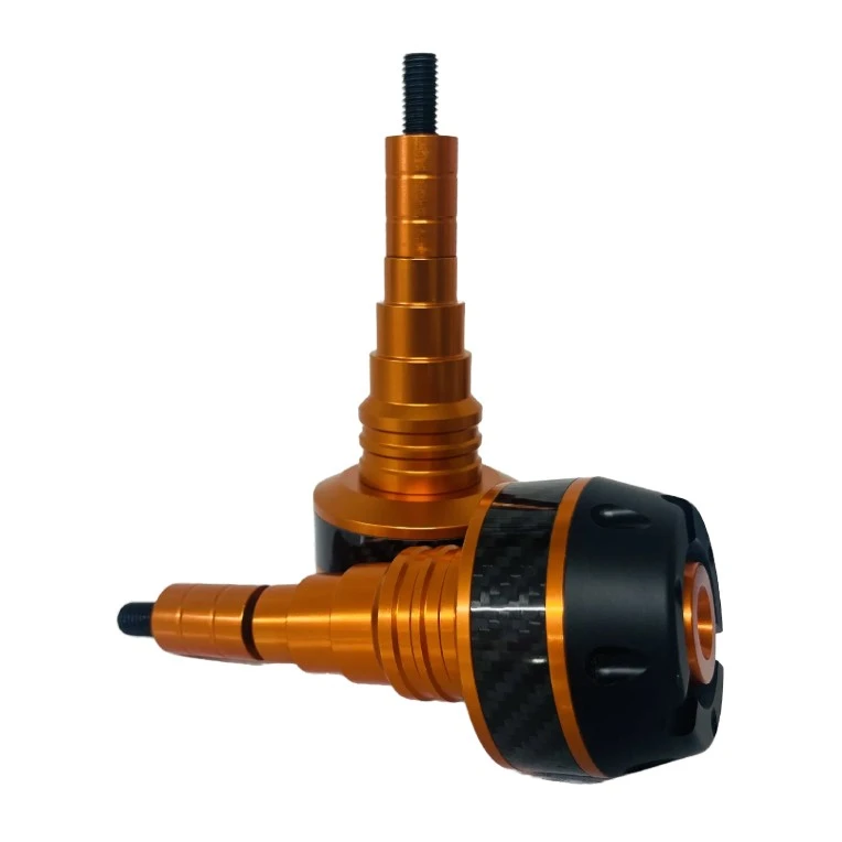 پروتکشن بدنه موتور سیکلت وارون مدل گوشکوبی طرح کربن کد B-47-ORG بسته 2 عددی