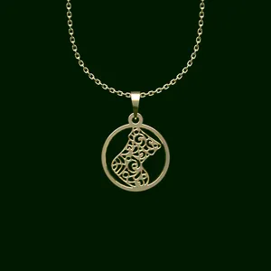 گردنبند طلا 18 عیار زنانه مدوپد مدل کفش کد V2-1-1059