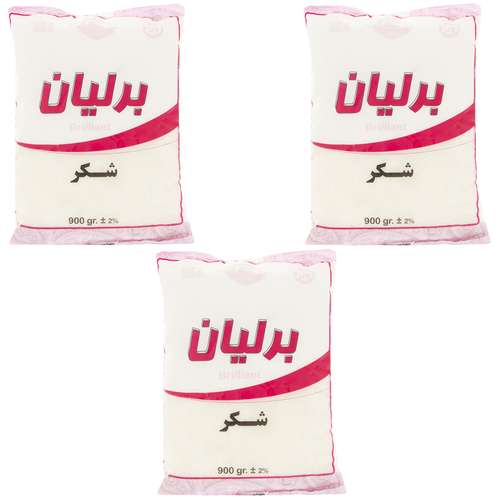 شکر برلیان - 900 گرم بسته 3 عددی
