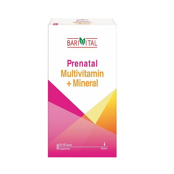 قرص پری ناتال مولتی ویتامین بارداری باریویتال بسته 30 عددی