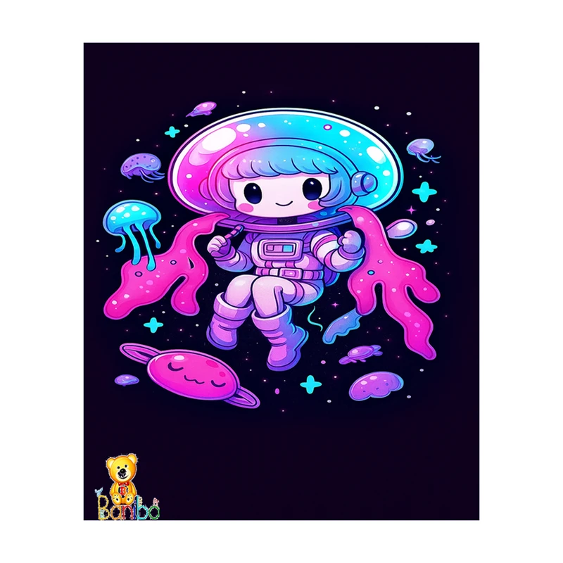 پوستر بانیبو طرح  دختر فضانورد کد 263