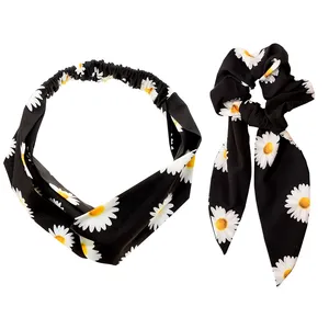 ست هدبند و کش مو زنانه دلنار گالری مدل بابونه