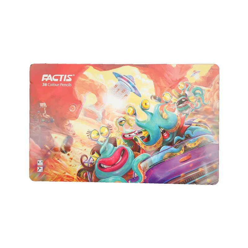 مداد رنگی 36 رنگ فکتیس طرح موجودات فضایی مدل F0711