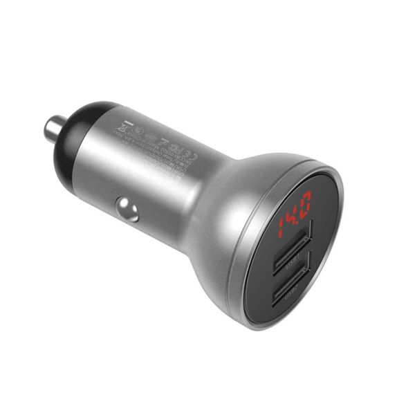 شارژر فندکی باسئوس مدل Digital Display-24W
