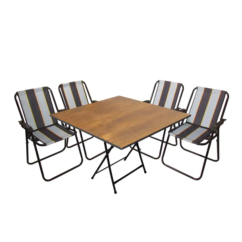 میز و صندلی تاشو سفری میزیمو مدل ساحلی کد 2941