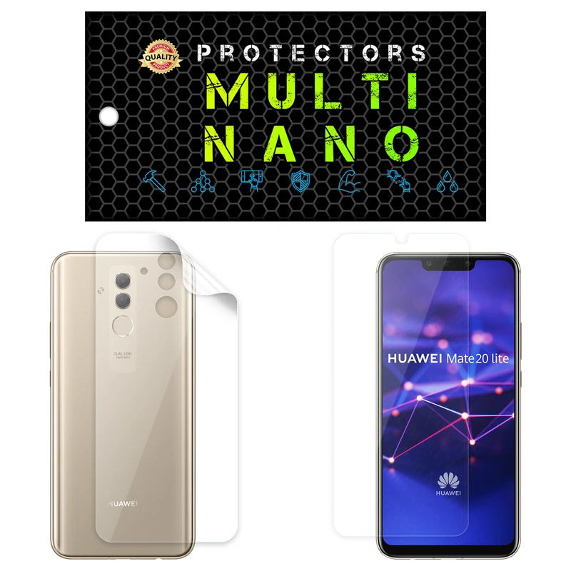 محافظ صفحه نمایش مولتی نانو مدل X-SFT مناسب برای گوشی موبایل هوآوی Mate 20 Lite به همراه محافظ پشت