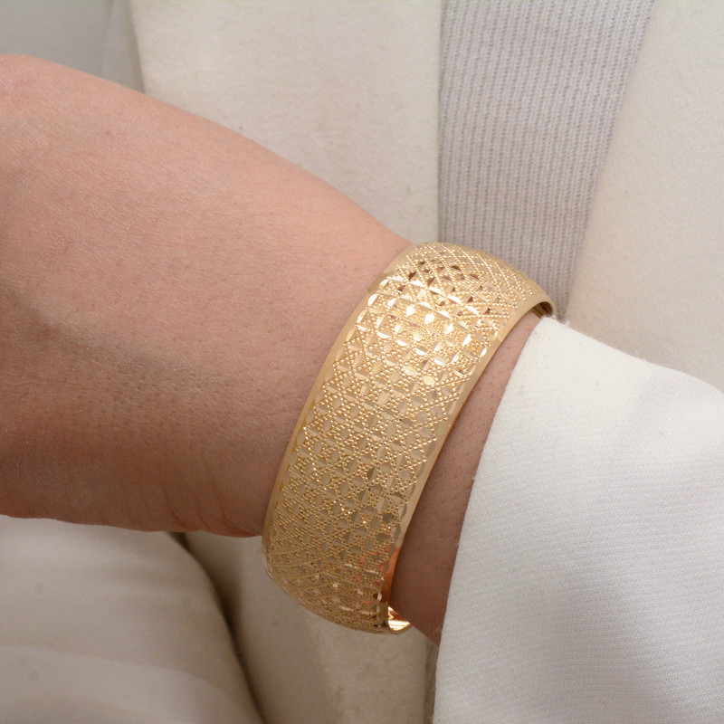 النگو طلا 18 عیار زنانه طلای مستجابی مدل یاشین2521 کد S2 النگو طلا 18 عیار زنانه طلای مستجابی مدل یاشین2521 کد S2