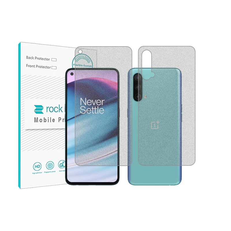 محافظ صفحه نمایش مات راک اسپیس مدل HyMTT مناسب برای گوشی موبایل وان پلاس Nord CE 5G به همراه محافظ پشت گوشی