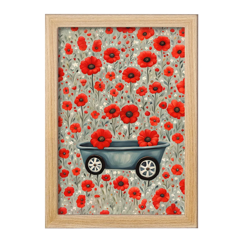 تابلو خندالو مدل کلاسکه گل کد F2979