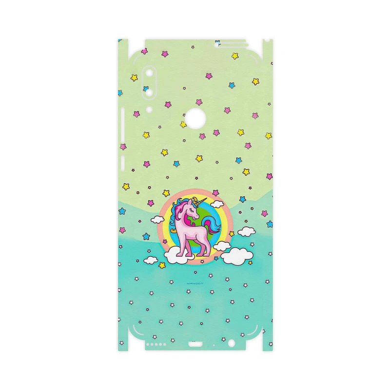 برچسب پوششی ماهوت مدل Rainbow unicorn adventure-FullSkin مناسب برای گوشی موبایل هوآوی P Smart 2019