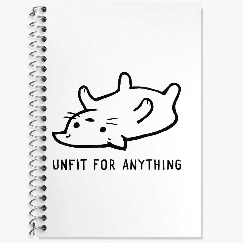 دفتر لغت 50 برگ خندالو مدل گربه ناراحت کد 29324