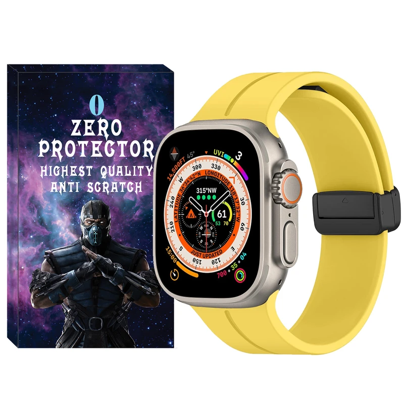 بند زیرو مدل Magnetic-ORG-ZR مناسب برای ساعت هوشمند ویرفیت BW8 Ultra