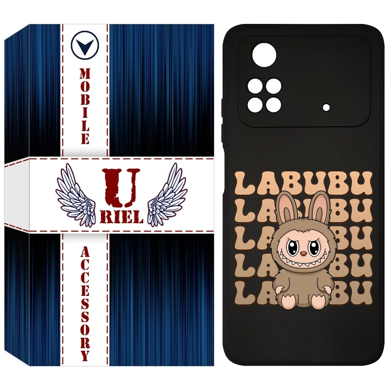 کاور یوریل مدل KSH کد 134 طرح عروسک لبوبو مناسب برای گوشی موبایل شیائومی Poco M4 Pro 4G