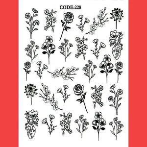 استیکر طراحی ناخن کد C228