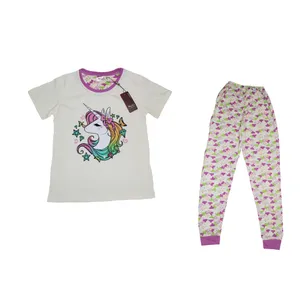 ست تی شرت و شلوار دخترانه آییفن مدل اسب تک شاخ یونیکورن 2