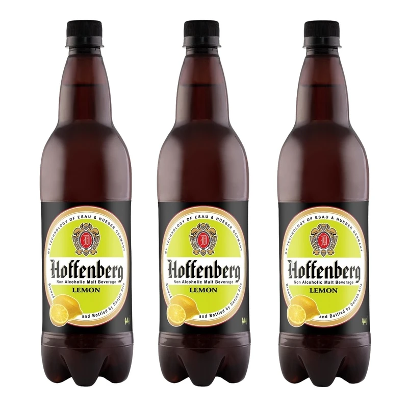 ماءالشعیر هوفنبرگ با طعم لیمو - 1 لیتر 3 عددی