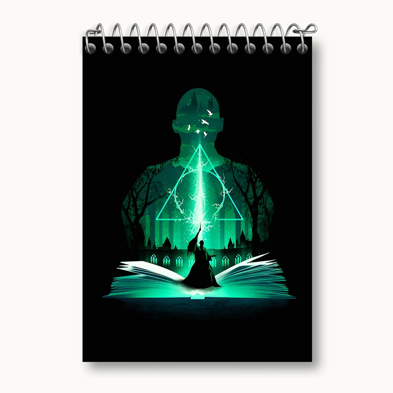 دفتر یادداشت 50 برگ خندالو طرح هری پاتر (Harry Potter) کد N5004