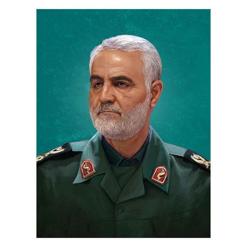 تابلو شاسی طرح سپهبد شهید حاج قاسم سلیمانی کد HGHSL06