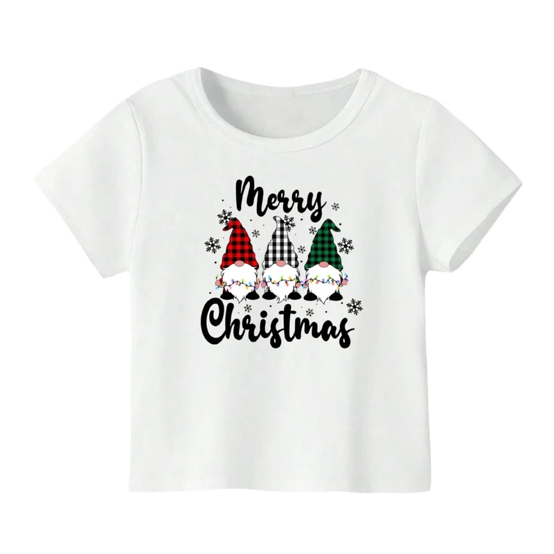 تی شرت آستین کوتاه بچگانه مدل بابانوئل کریسمس کد 52
