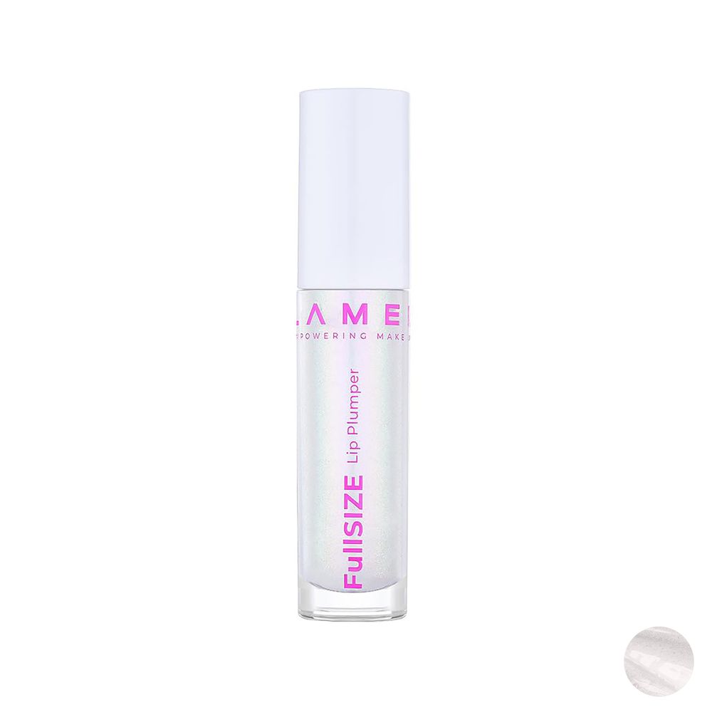 بالم لب حجم‌دهنده لامل مدل Plumper 401 حجم 4 میلی‌لیتر مرطوب‌کننده با گلیسیرین، مناسب لب خشک و حساس، محفظه براش‌دار