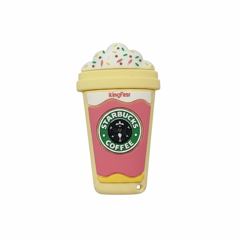 فلش مموری کینگ فست طرح فنجان قهوه مدل Starbucks Coffee Cup CF-11 ظرفیت 32 گیگابایت با رابط USB 3.0