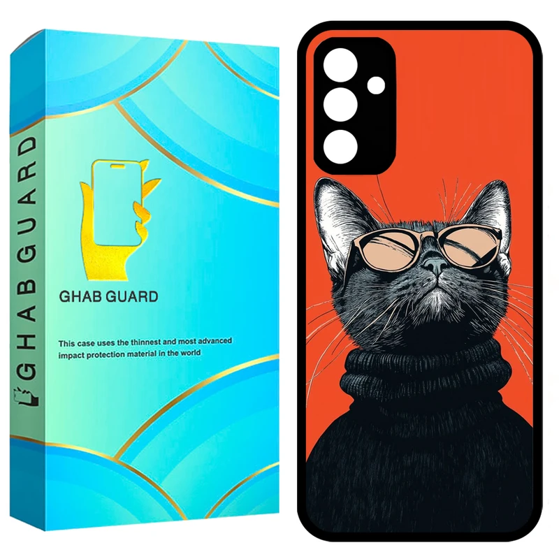 کاور قاب گارد طرح گربه مدل GCHPA34 مناسب برای گوشی موبایل سامسونگ Galaxy A34 5G