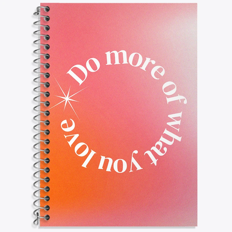 دفتر لغت 50 برگ خندالو طرح Do More Of What You Love کد N2349
