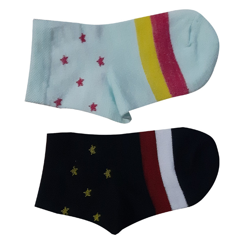  جوراب بچگانه کد 123 مجموعه 2 عددی