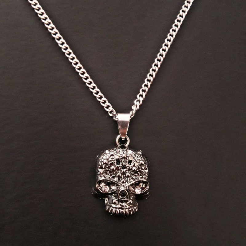 گردنبند مردانه طرح اسکلت مدل Mj004