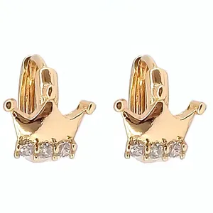 گوشواره دخترانه ژوپینگ مدل تاج کد 3568