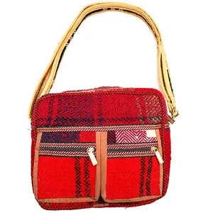 کیف رو دوشی جاجیم طرح گلیمی کد 100