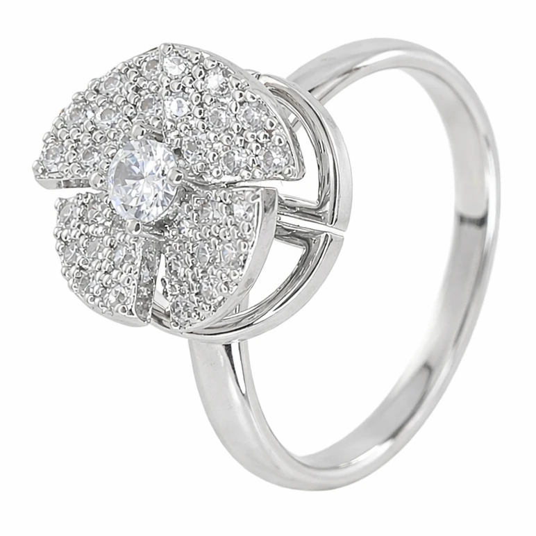 انگشتر زنانه زودیکا مدل اسپینری کد AAE859