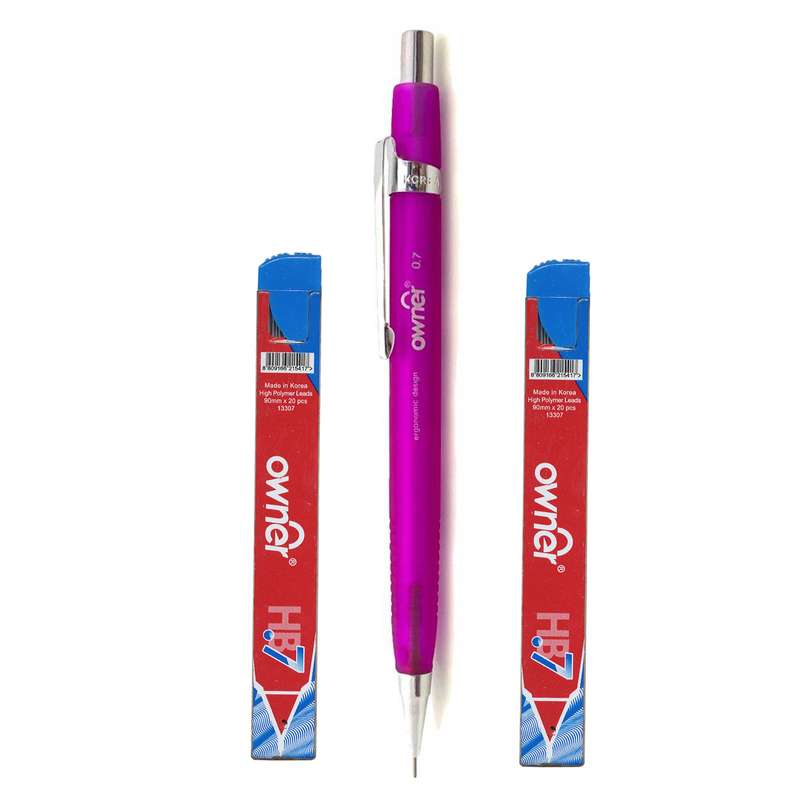 مداد نوکی 0.7 میلی متری اونر مدل 115200 به همراه نوک بسته 2 عددی مداد نوکی 0.7 میلی متری اونر مدل 115200 به همراه نوک بسته 2 عددی