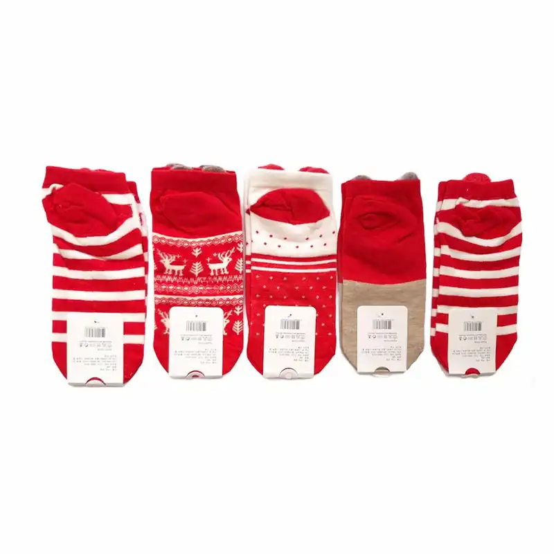 جوراب بچگانه مدل حيوانات جنگل کد 83 مجموعه 5 عددی