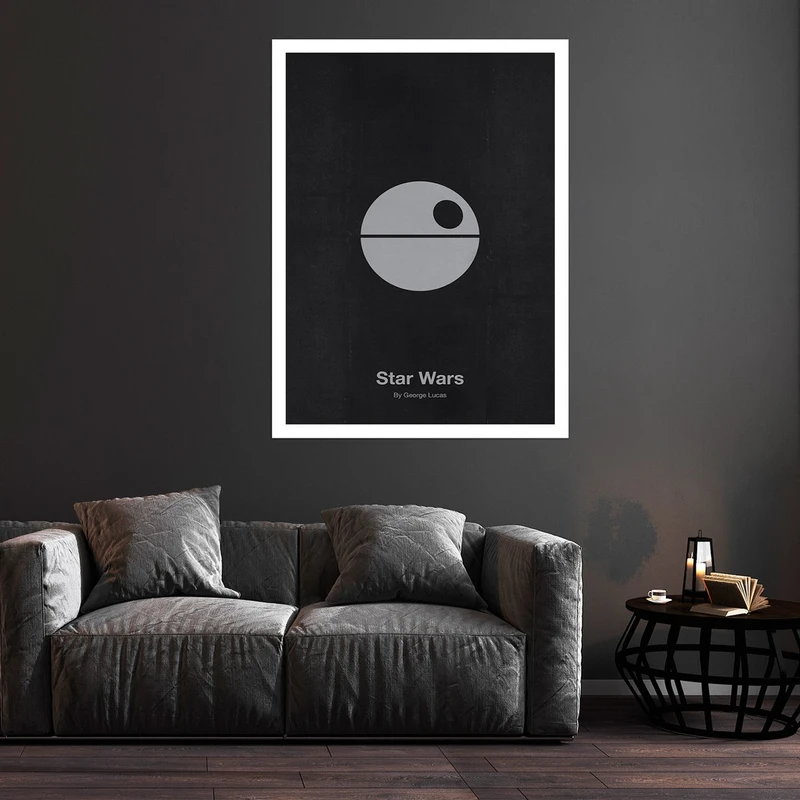 تابلو بکلیت طرح فیلم جنگ ستارگان مدل قاب شاسی W-S9270