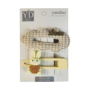 گیره مو زنانه مدل فانتزی طرح خرگوش کد 4028 مجموعه 2 عددی