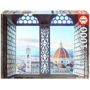 پازل 1000 تکه ادوکا مدل  پنجره ای رو به فلورانس ایتالیا