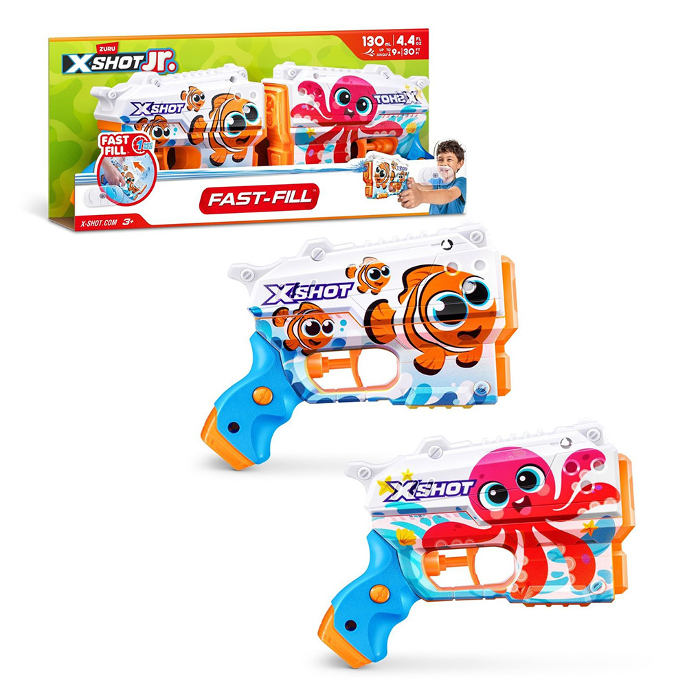 تفنگ آب پاش زورو مدل X-Shot Fast Fill بسته 2 عددی