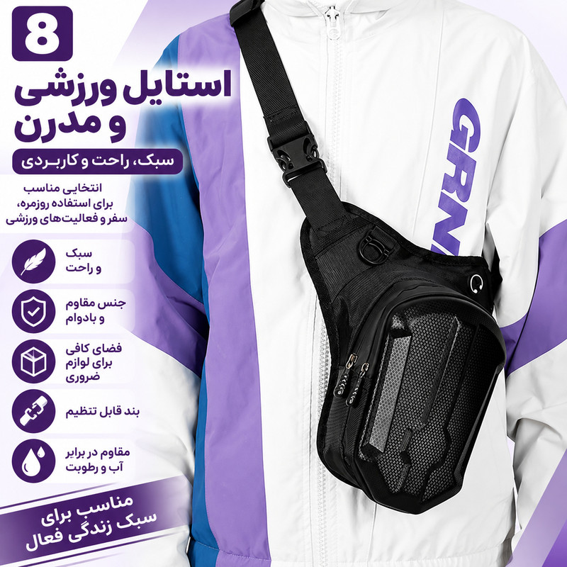 کیف موتور و دوچرخه سواری مدل فیبر کربن